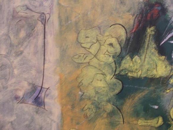 “The Dialogue of the Edge (Study for Dark Green),” (Detail, Part II)–Arshile Gorky, Blanton Museum of Art, Austin, Texas.